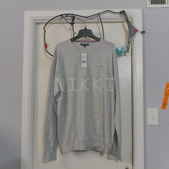 Tommy Hilfiger Other - Tommy Hilfiger Men's Sweater Signature Solid Crew Neck Pullover size XXL Gray